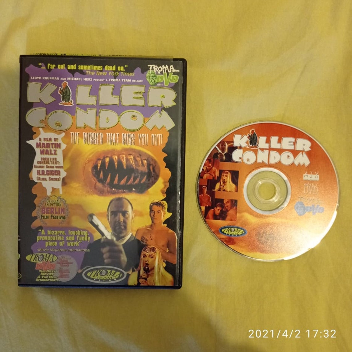 Killer Condom by Troma Films 1993 Etsy