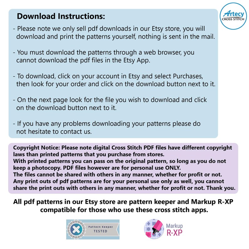 Pattern Kepper Logo Rainbow Dragon Cross Stitch Pattern Bundle (PDF) - Etsy