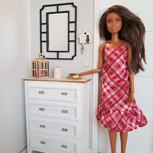 Furniture for Blythe and Barbie dolls, modern furniture for diorama, furniture in 1:6 scale