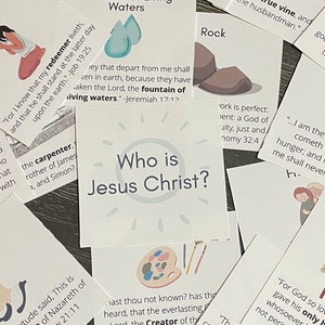 Names of Jesus Christ-Bible Scripture Cards-Printable-Instant Download
