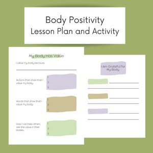 Social Emotional Learning Lesson for Teens-Body Positivity image 1