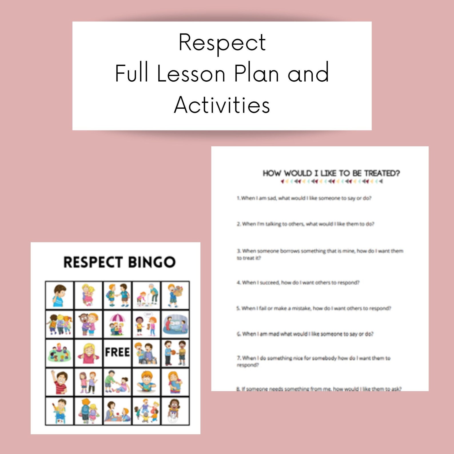 Social Emotional Learning - Teaching Children Respect - Full Lesson Plan and Activities