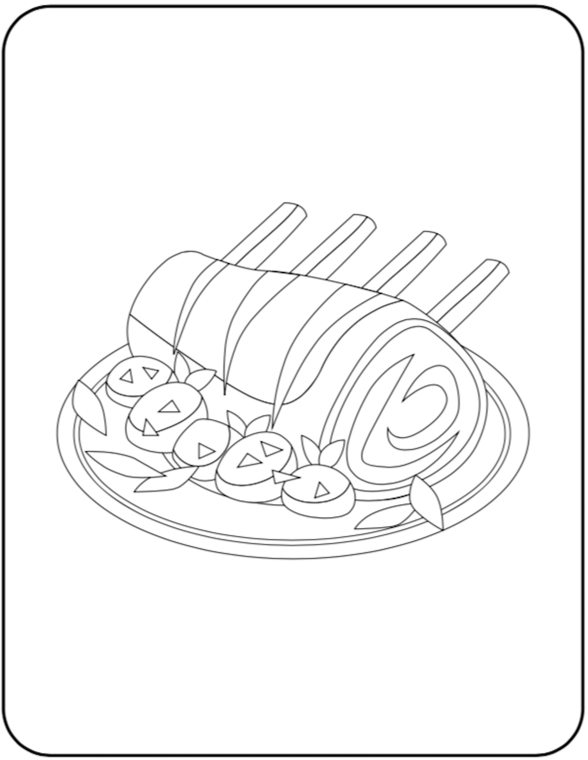 150 Food Colouring Pages for Kids Instant Digital Download | Etsy