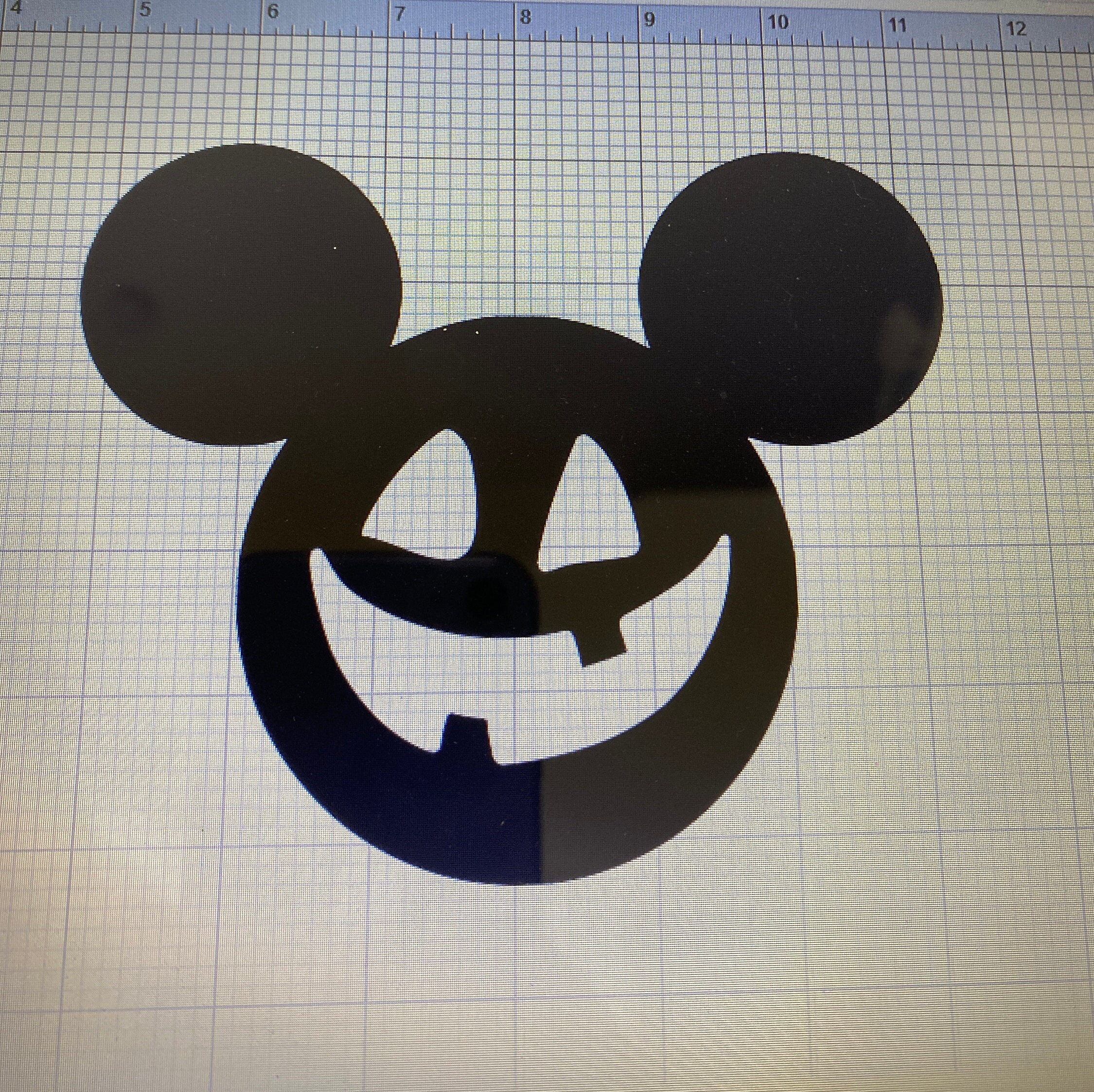 Mickey Mouse Halloween jack o lantern decal Etsy