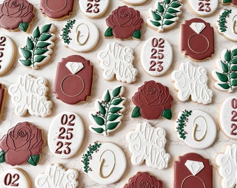 18 wedding cookies (any color) (vegan)