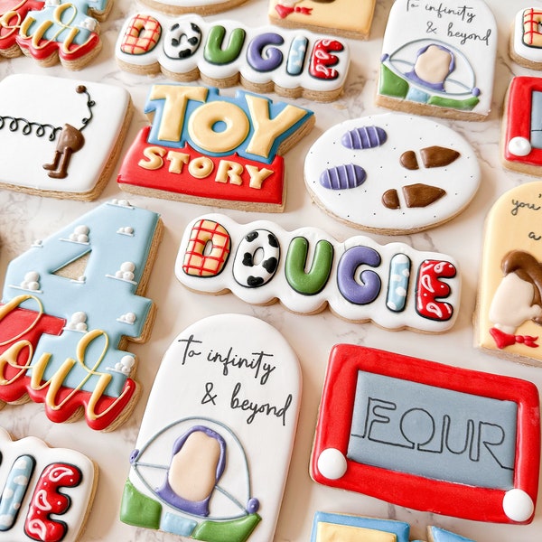 18 Toy Story Cookies (Dye free in second photo)