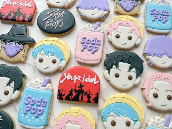 K-pop Demon Hunter and Saja Boys Cookies - Etsy