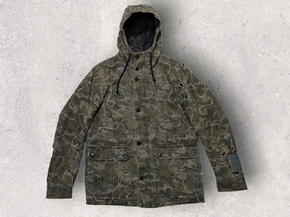 Rare Diesel Laser Cut Camo Jacket Etsy