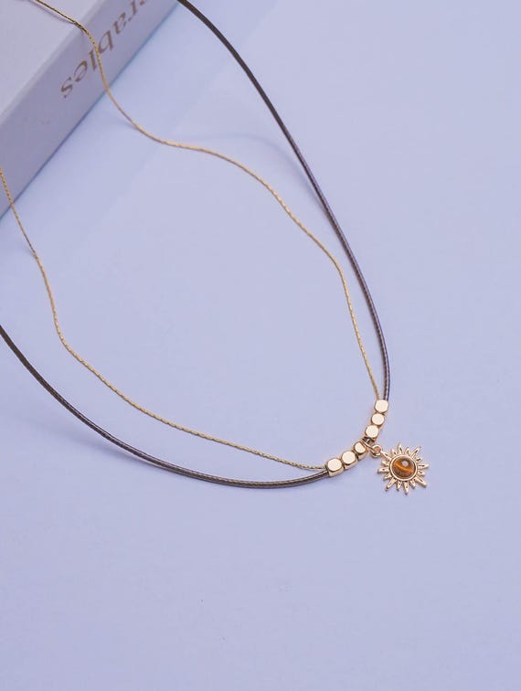 Gerba C04 collana occhio di tigre multicolore | Clessidra