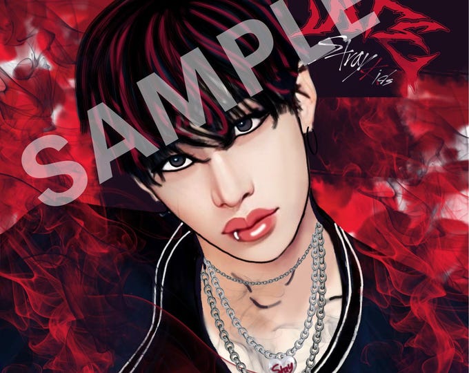 Bang Chan Stray Kids ATE art print