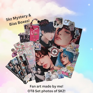 Stray Kids Geburtstagsüberraschung! Mystery Bias benutzerdefinierte Merch, Aufkleber, Fotokarten, Polaroids, Kunstdrucke & mehr!