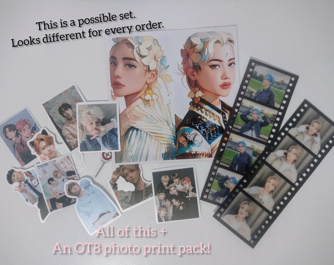 Stray Kids Birthday Surprise Pack! Bias Mystery custom merch, stickers, photocards, polaroids, art prints & more! Skz
