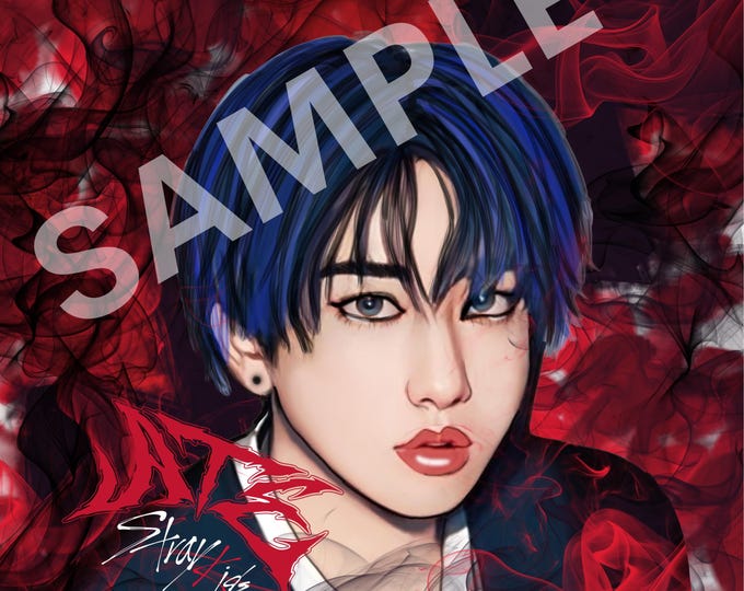 Changbin Stray Kids ATE art print