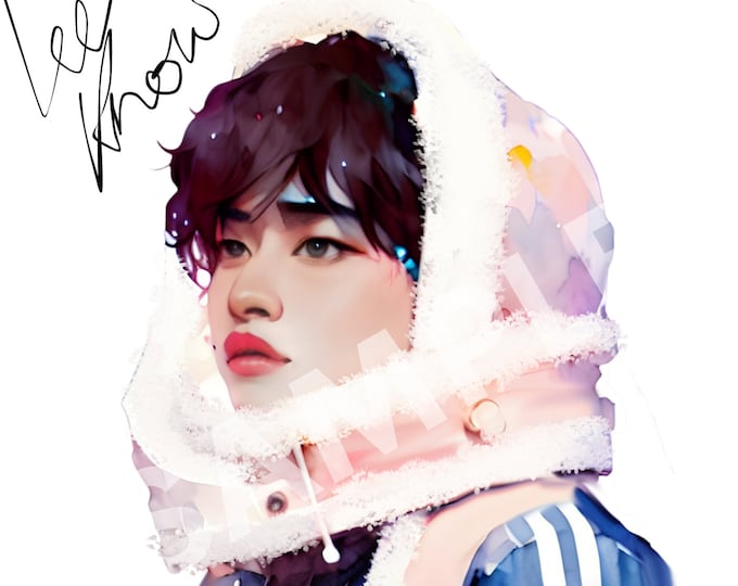 Lee Know Stray Kids Art Print: Hand-Drawn K-Pop Fanart