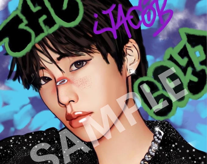 The Boyz Jacob Gibberish Era fan art print