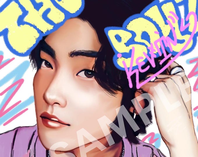 The Boyz Kevin Gibberish Era fan art print
