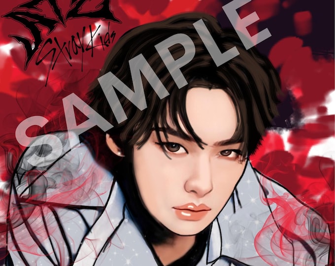 Lee Know Stray Kids ATE art print