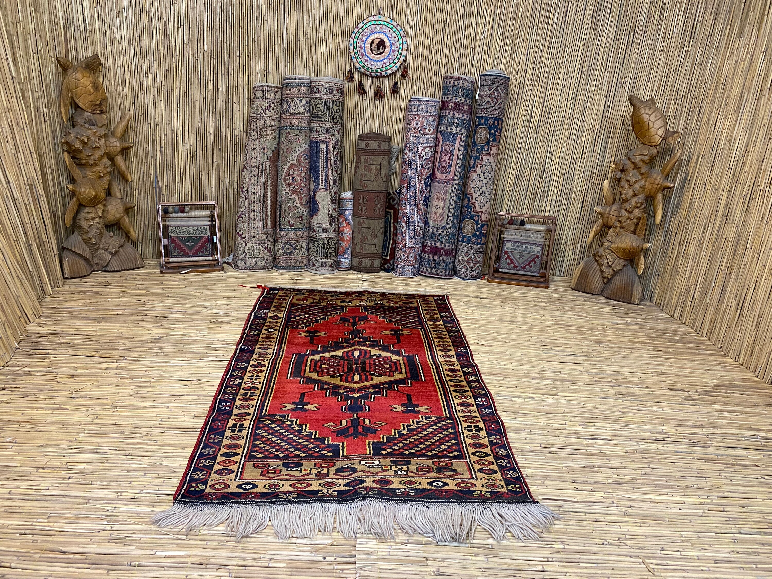 最高級のスーパー Vintage Turkish Rug 029 ラグ