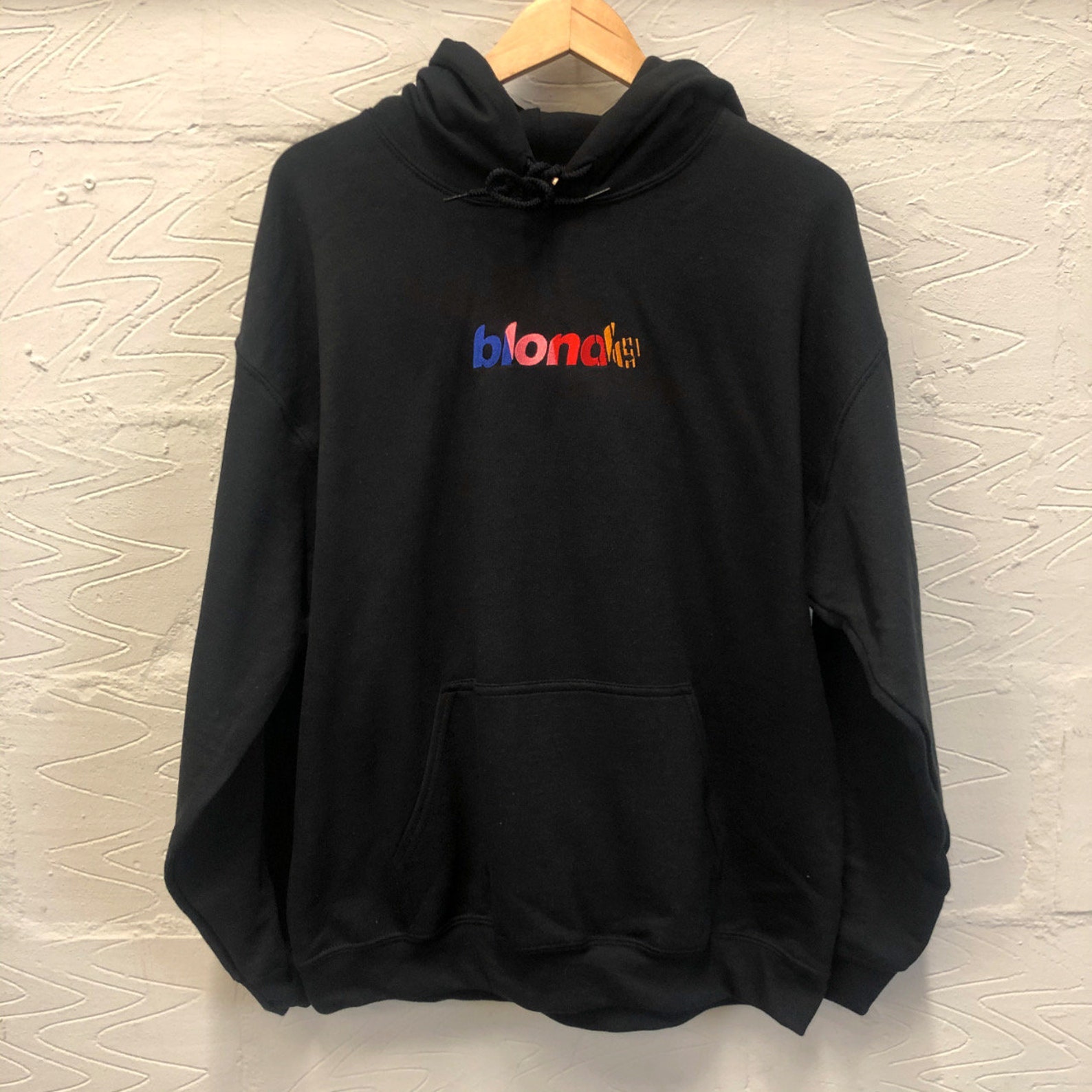 Frank Ocean Blonde Inspired Embroidered Hoodie l Black | Etsy