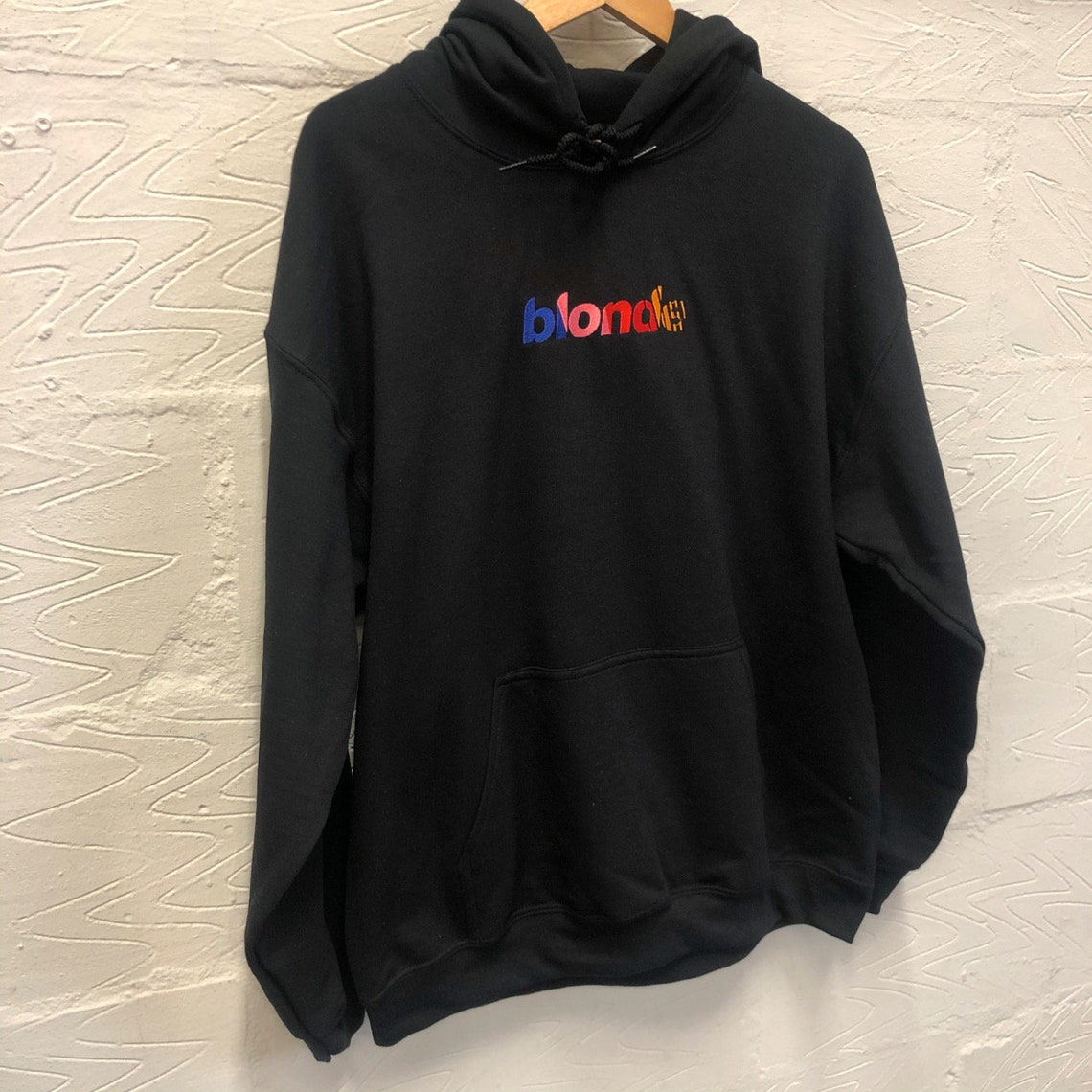 Frank Ocean Blonde Inspired Embroidered Hoodie l Black | Etsy