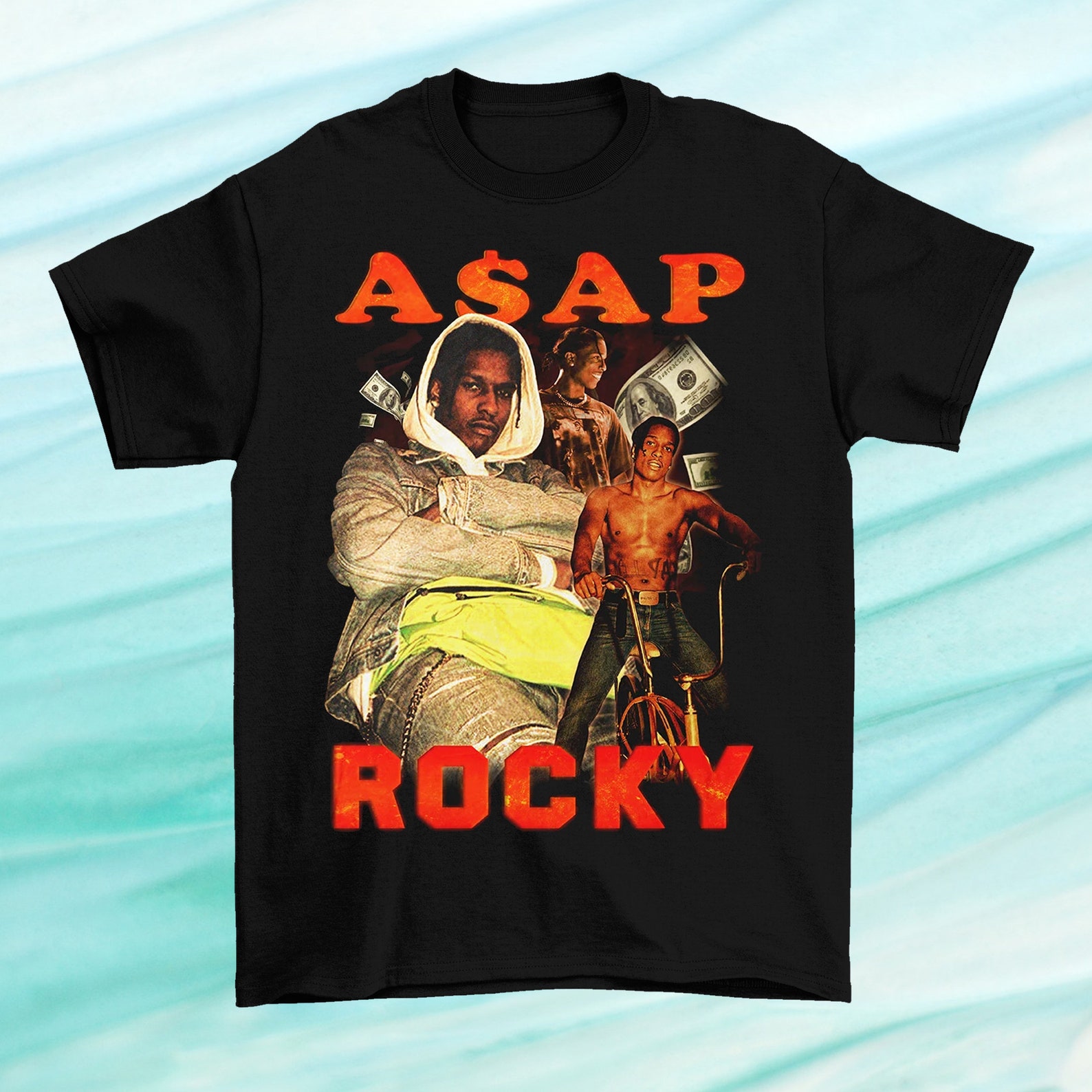 asap rocky skull shirt