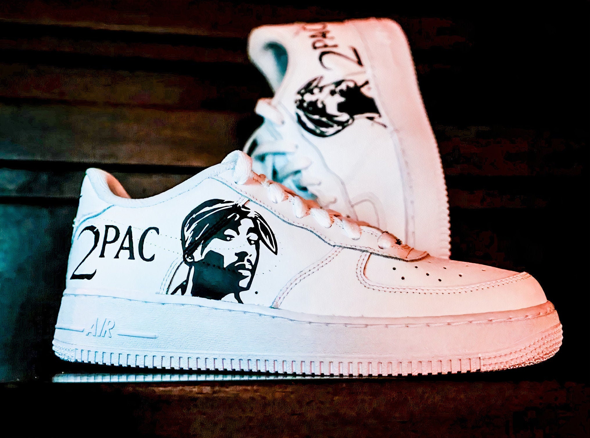 2PAC Custom Nike Air Force 1 | Etsy