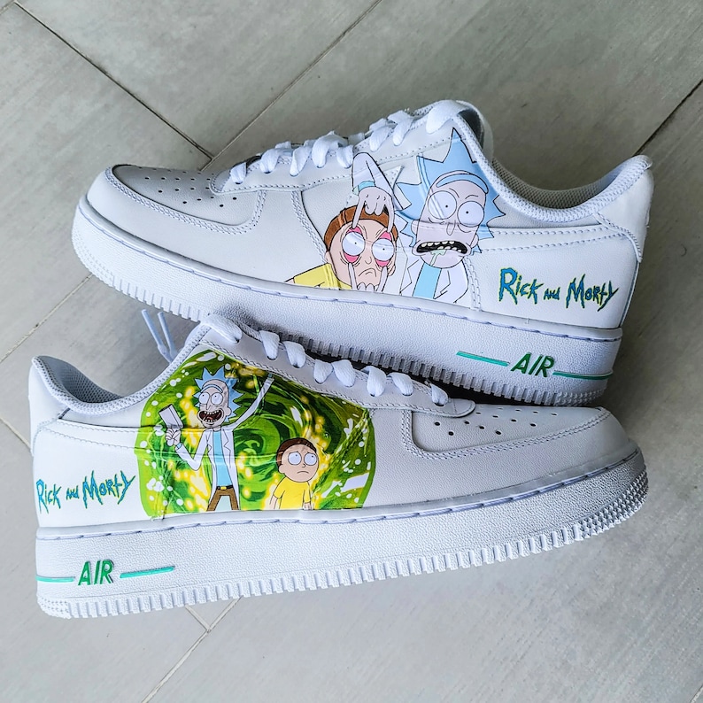 RICK & MORTY Custom Nike Air Force 1 | Etsy