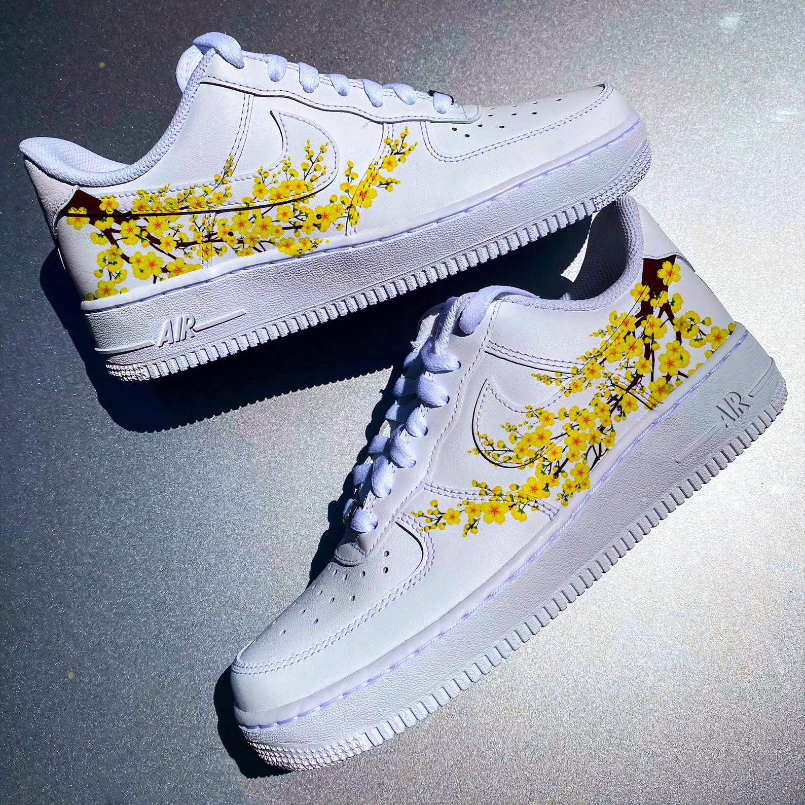 flower air force 1 custom