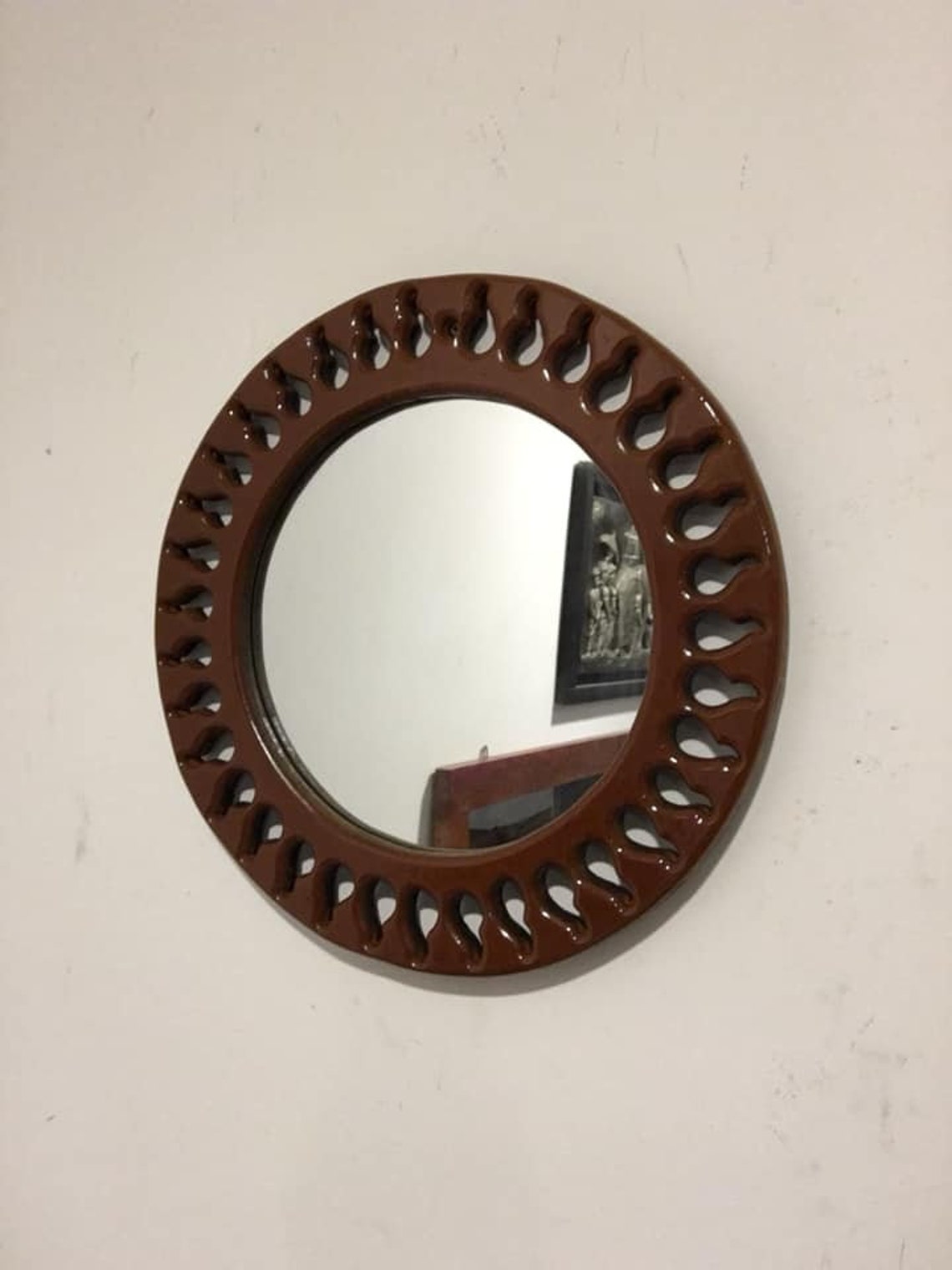 Mirror wall decoration handmade wooden mirror wall hanging Etsy