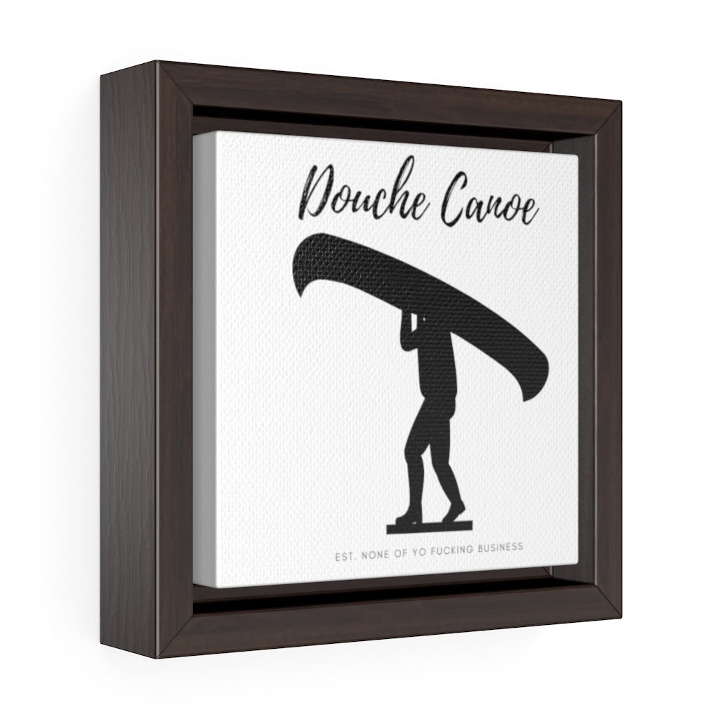 Douche Canoe Square Framed Premium Gallery Wrap Canvas Etsy