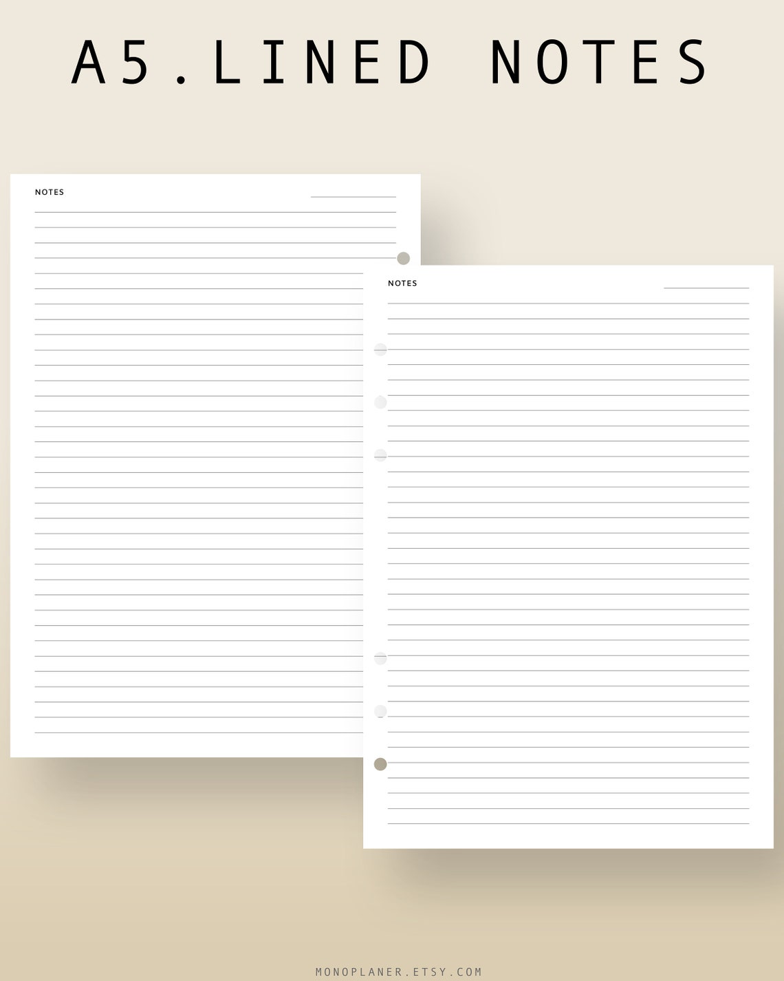 Lined Paper A5 Pdf at Timmy Ward blog