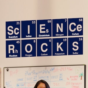 Science Rocks Elemental Wall Graphic Science Classroom Decor | Wall Decor For Your School Science Teaching Classroom Walls, Windows & Doors
