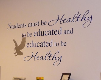 School Nurse Clinic Wall Decal | Educational Quote