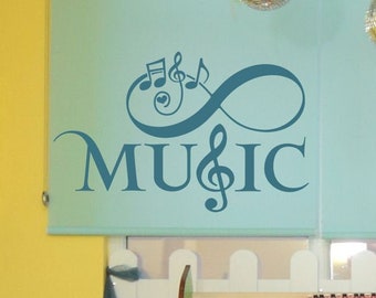 Muziekkamersticker met muzieknoot muurstickers vinyl muursticker voor muziekleraar klaslokalen | Muurstickers & Decor voor schoolmuziekkamers