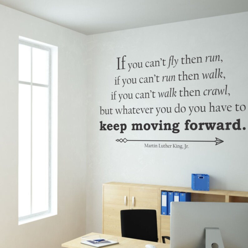 Keep Moving Forward MLK Quote Wall Display Wall Decal Decor - Etsy
