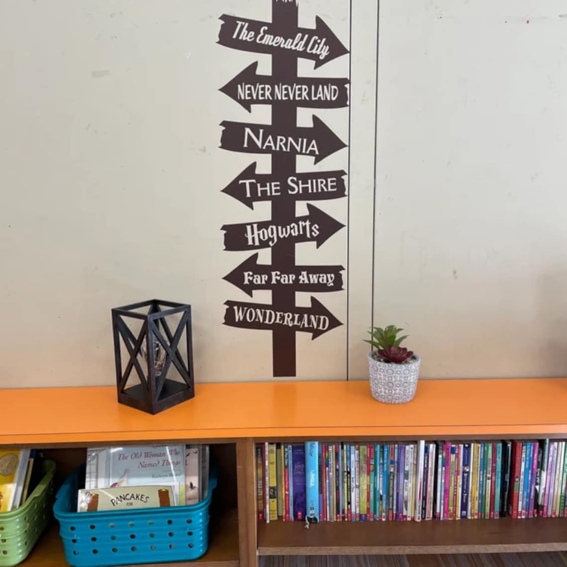 Book Destination Arrows Sign – Library Decor (digital Download) - Etsy
