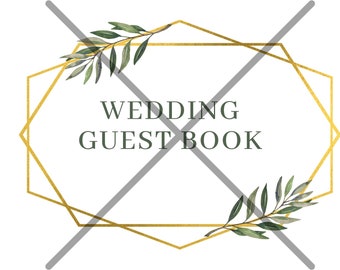 Wedding guest book PDF