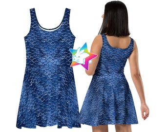 Midnight Tide | Skater Dress | Mer-Wear