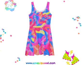 90s Malibu Roller Skate | Skater Dress