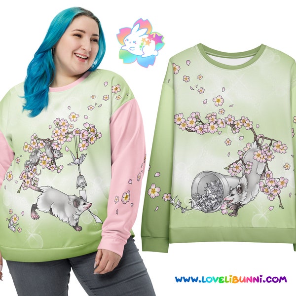 Sakura Opposum Blossom | Eco Sweatshirt