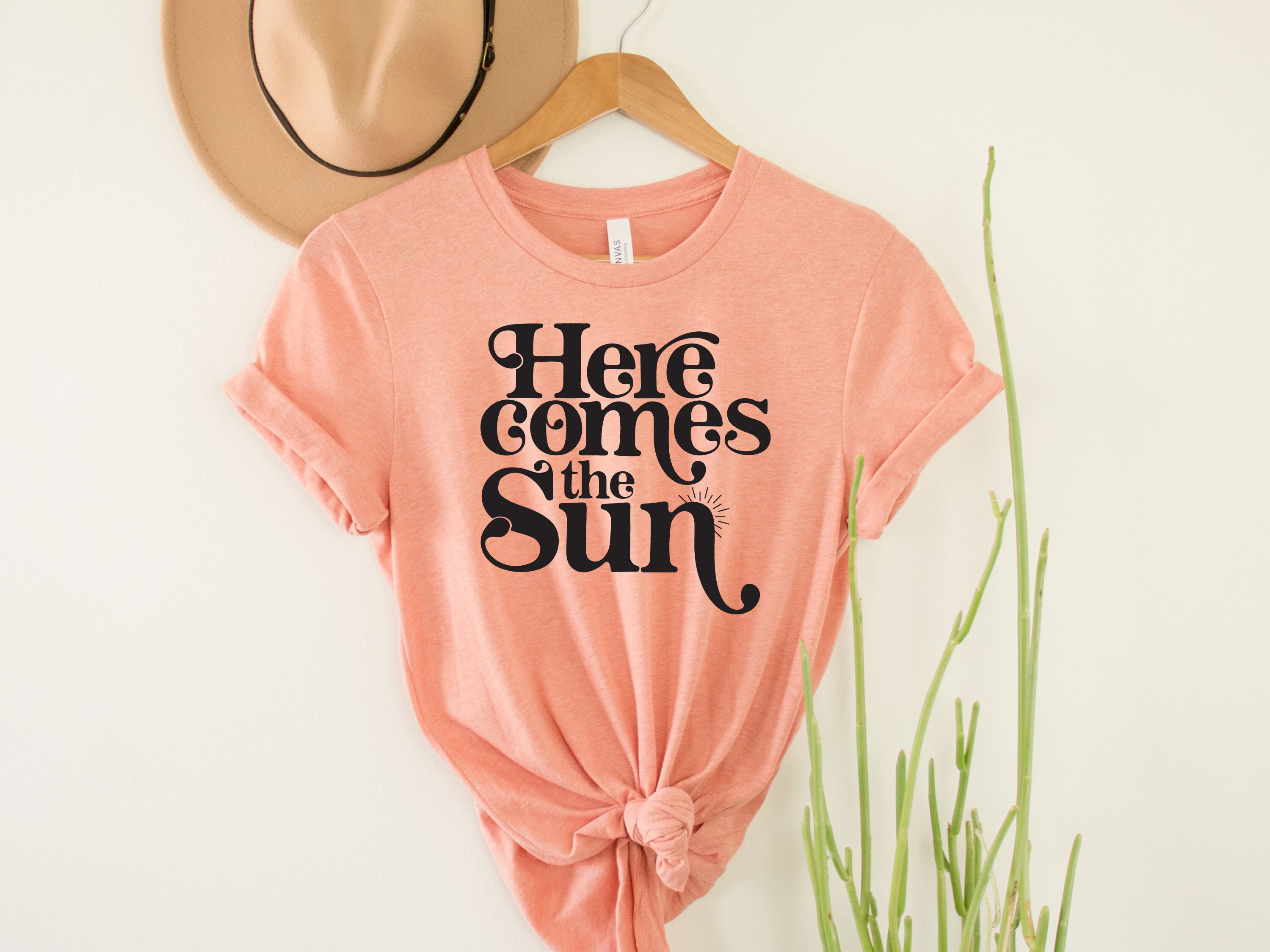 Here Comes The Sun Beach Life Shirt Summer Quote Girl | Etsy