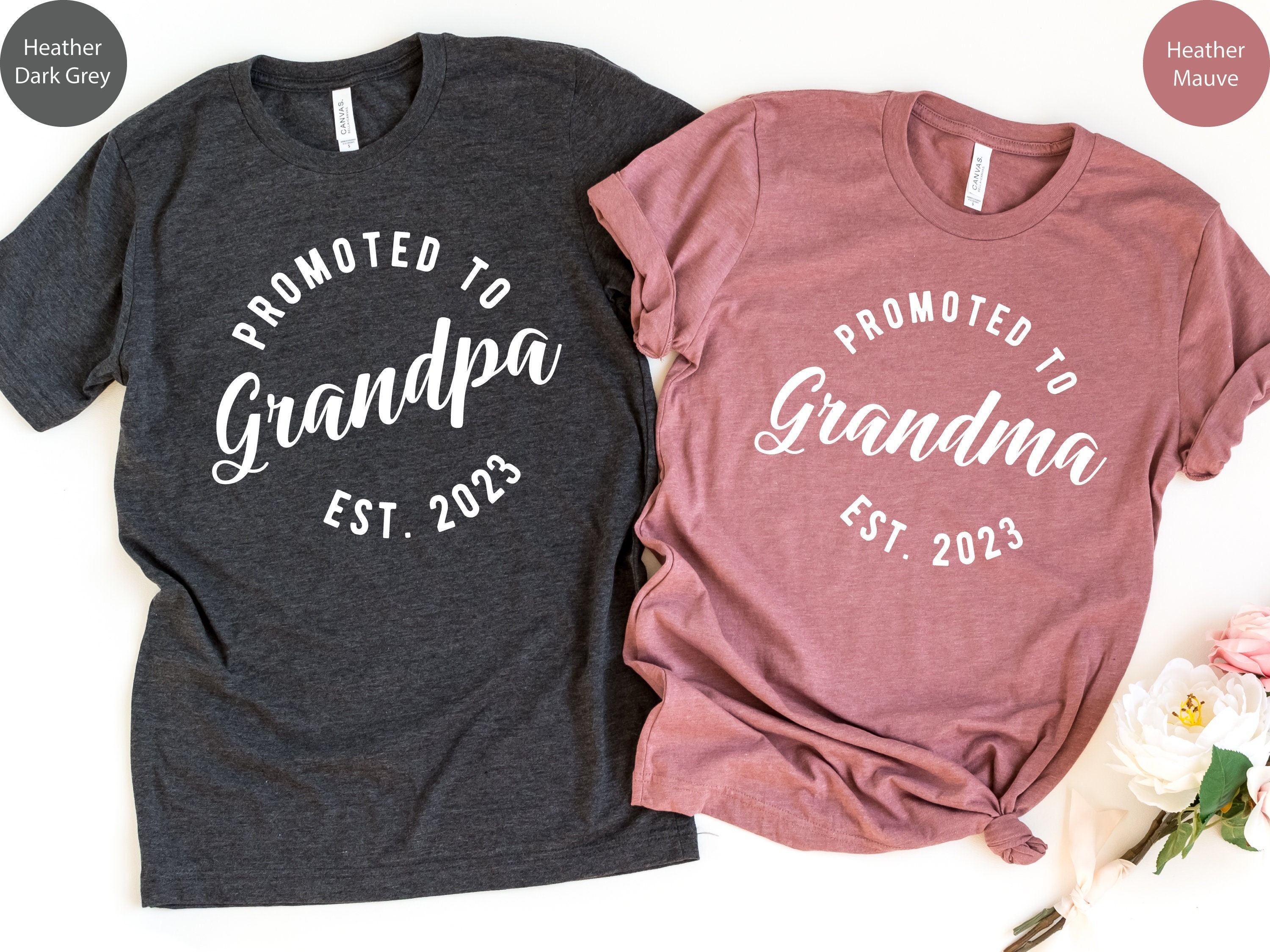 Pregnancy Announcement Grandparents Shirt Promoted to