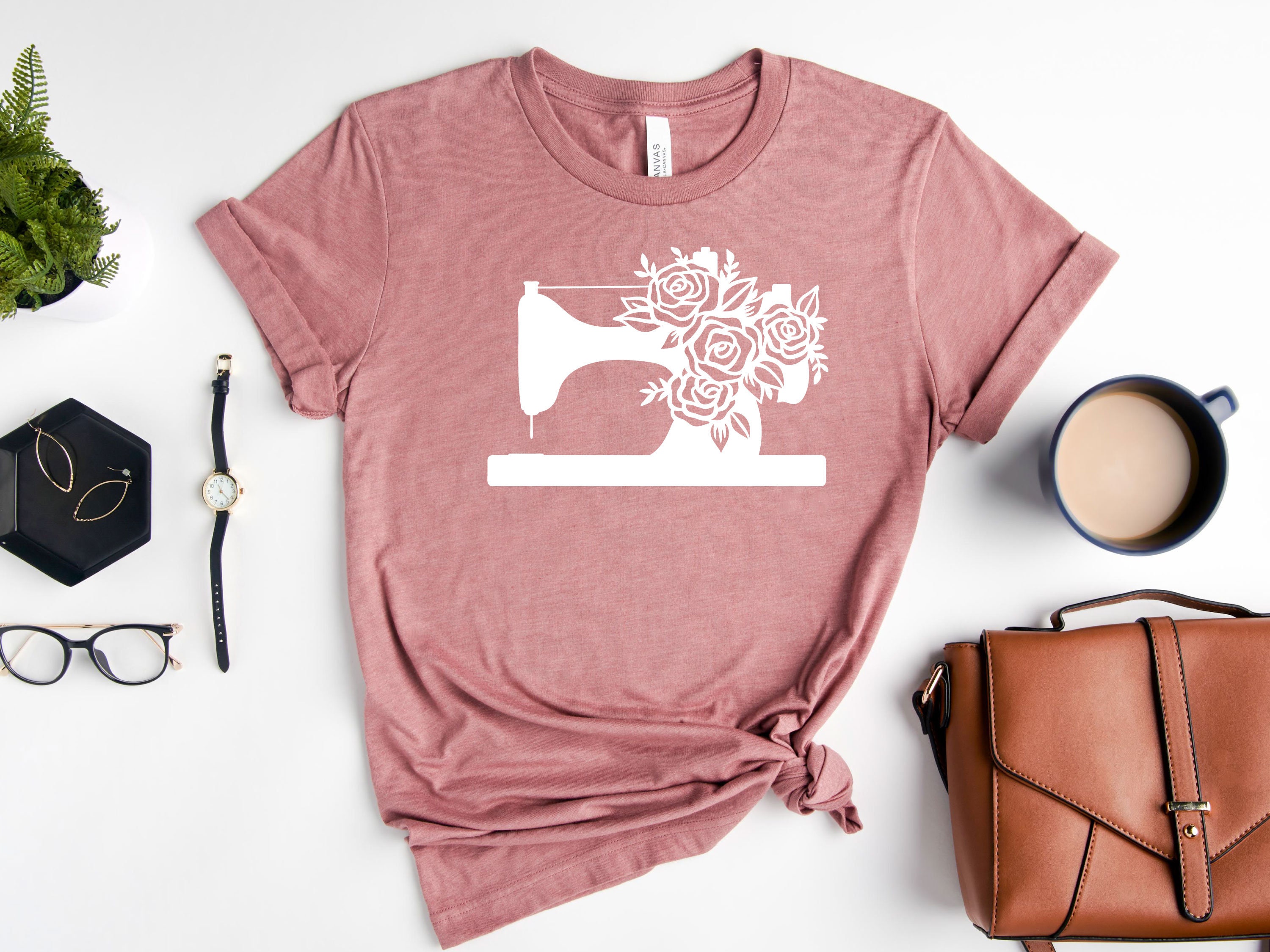 Flower Sewing Machine Shirt Quilting Shirt Gift for Sewing | Etsy
