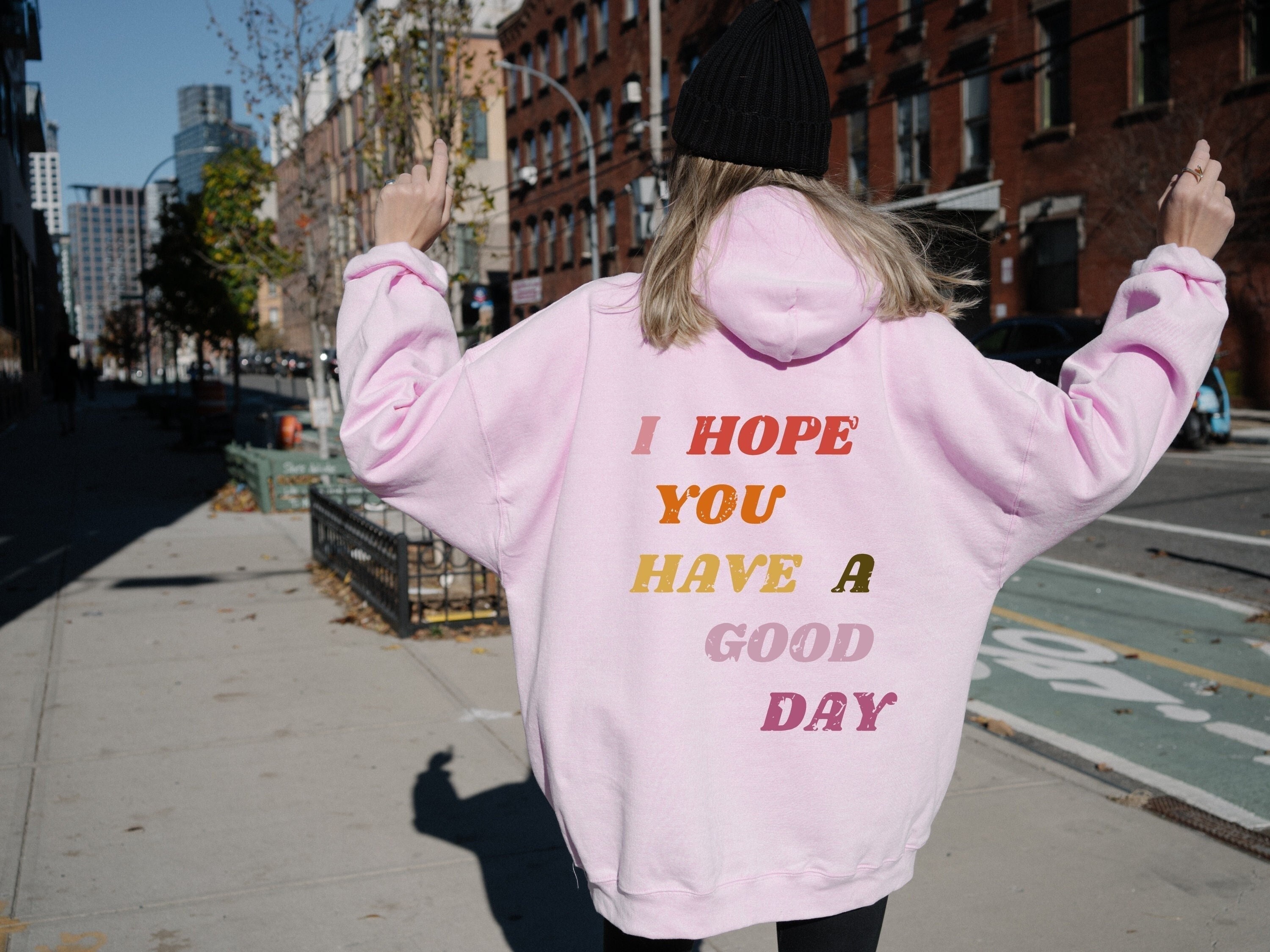 I Hope You Have A Good Day Y2k Hoodie Retro Aesthetic - Etsy Canada