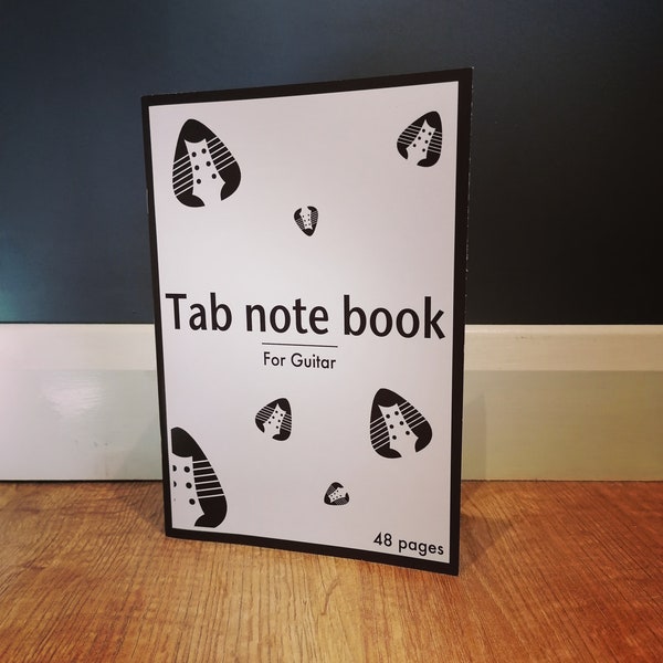 Tab note book for guitar