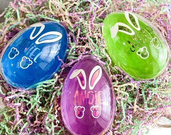 Personalized Easter egg | fillable Easter egg | Easter basket filler | Egg Hunt prize | Kids Easter Egg Gift | Easter treats Candy gift toys