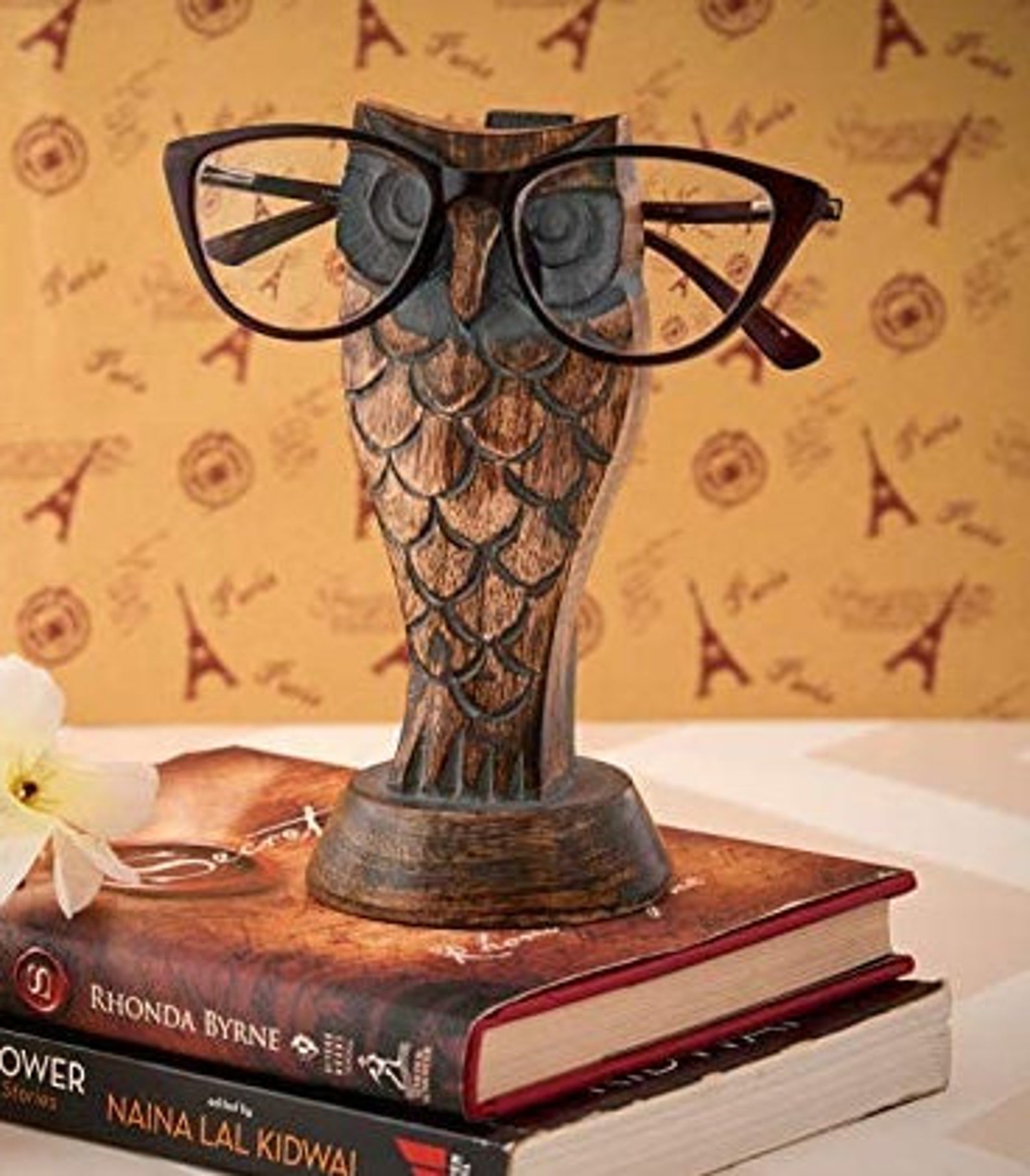 Owl Eyeglass Spectacle Holder Wooden Handmade Eximious India Etsy