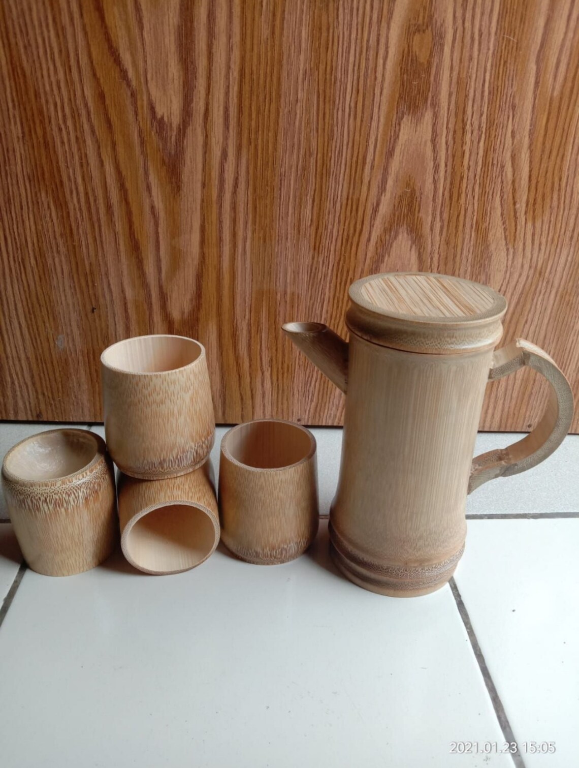 Classic bamboo teapot set Etsy