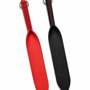 Läderpaddel - 35 cm, handgjort läderspännverktyg bild 1