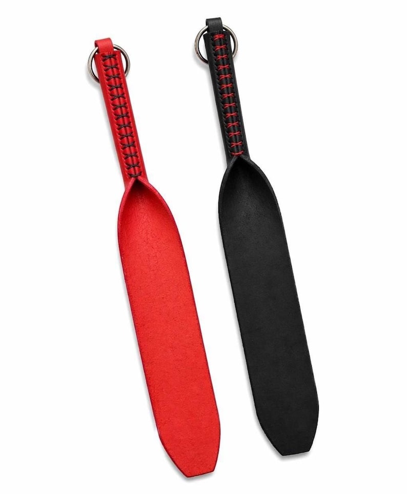 Läderpaddel - 35 cm, handgjort läderspännverktyg bild 1